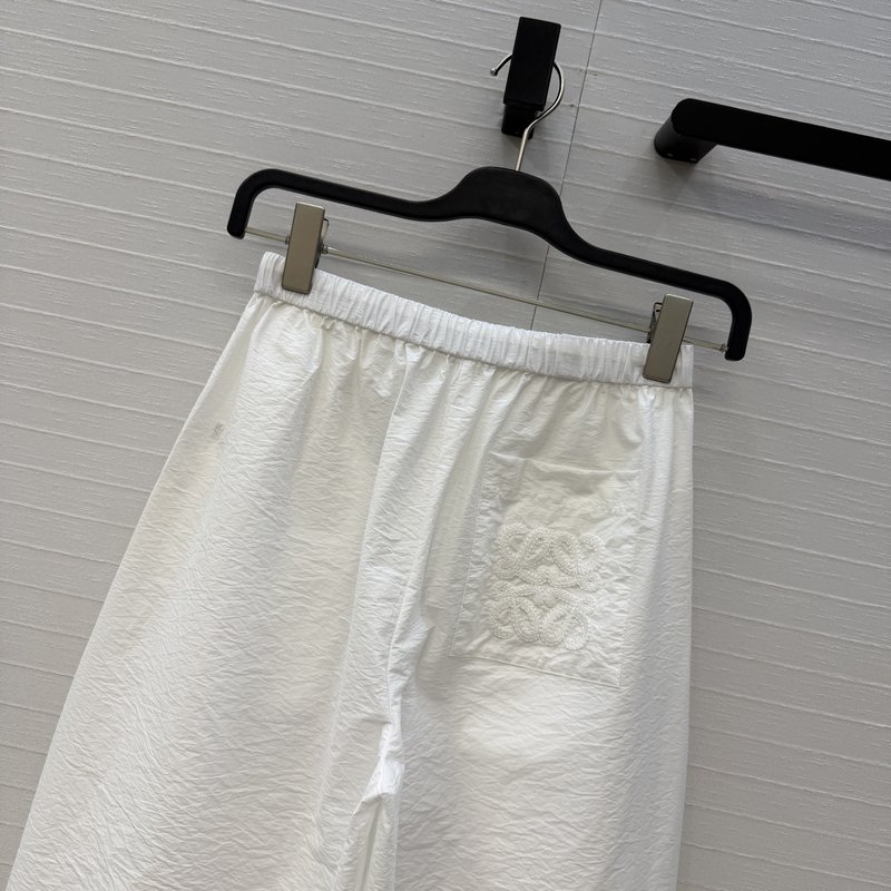 로에베 로고 패치 자수 캐주얼 팬츠 001-183969