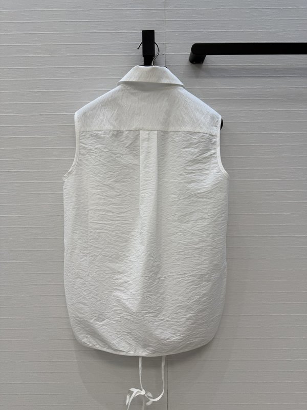 로에베 로고 자수 민소매 셔츠 001-183970