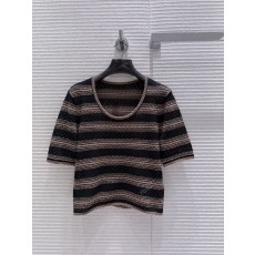 로에베 여성 스트라이프 니트 반팔 001-183975
