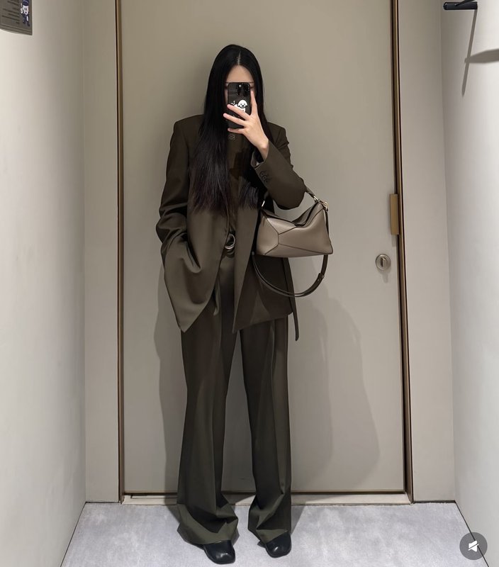 로에베 뉴티드 재킷 바지 세트 001-184022