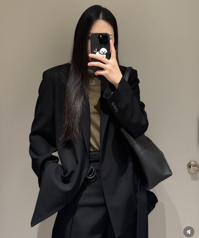 로에베 뉴 블랙 재킷 정장 바지 세트 001-184023
