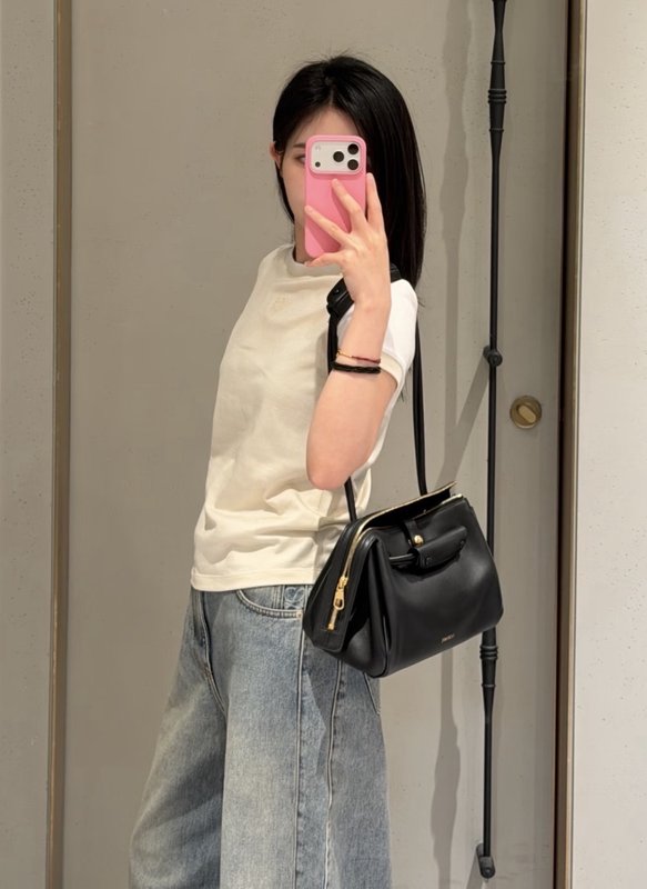 로에베 스파이더 슬리브 컬러블럭 반팔 티셔츠 001-184027