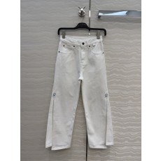Loew 화이트 데님 언더컷 9 부 팬츠 001-184053