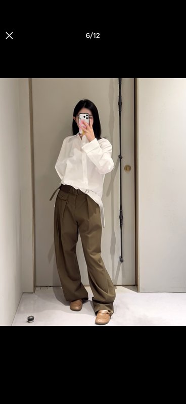 로에베 26 년 신상 올리브그린 와이드 팬츠 001-184059