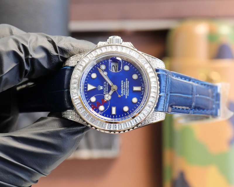 롤렉스 서브마리너 개조 다이아몬드 기계식 시계 001-184131