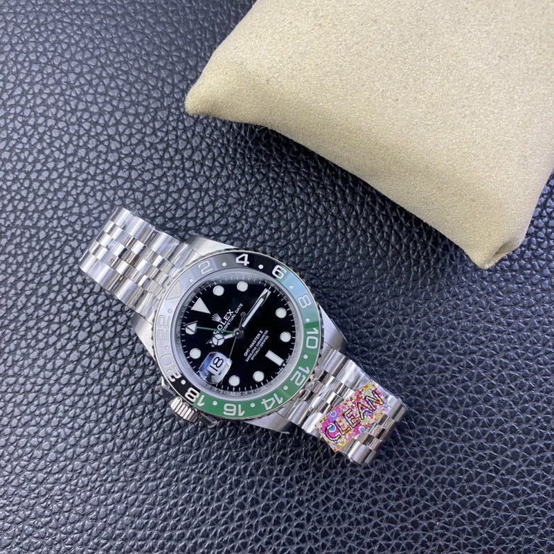 롤렉스 GMT 마스터 II 레프티 스틸 워치 001-184166