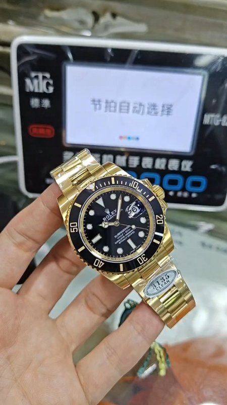 롤렉스 블랙 골드 서브마리너 복제 시계 001-184194
