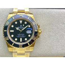 롤렉스 서브마리너 18K 골드 블랙 워치 001-184682