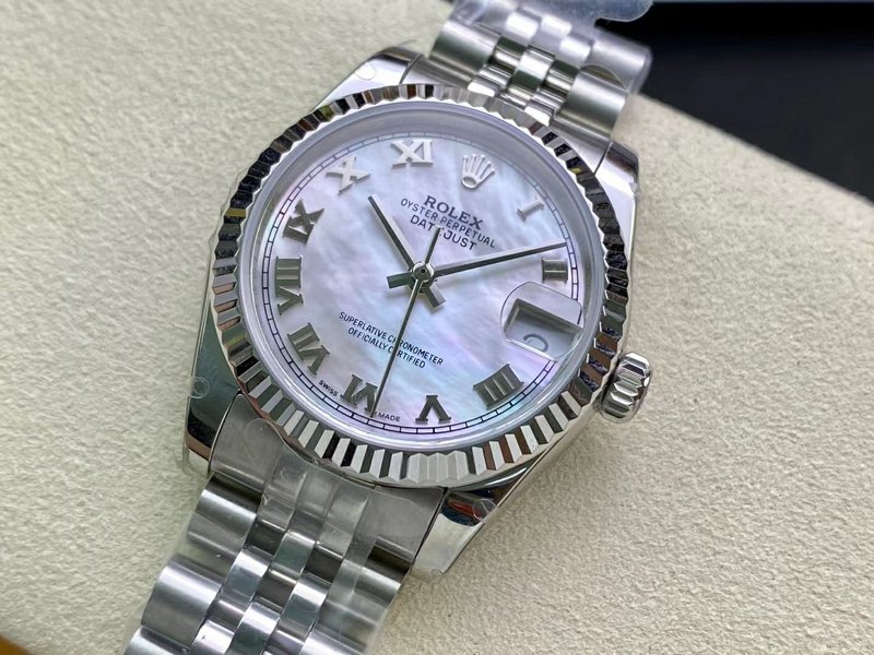 롤렉스 데이트저스트 31mm 오토매틱 여성 시계 001-185136