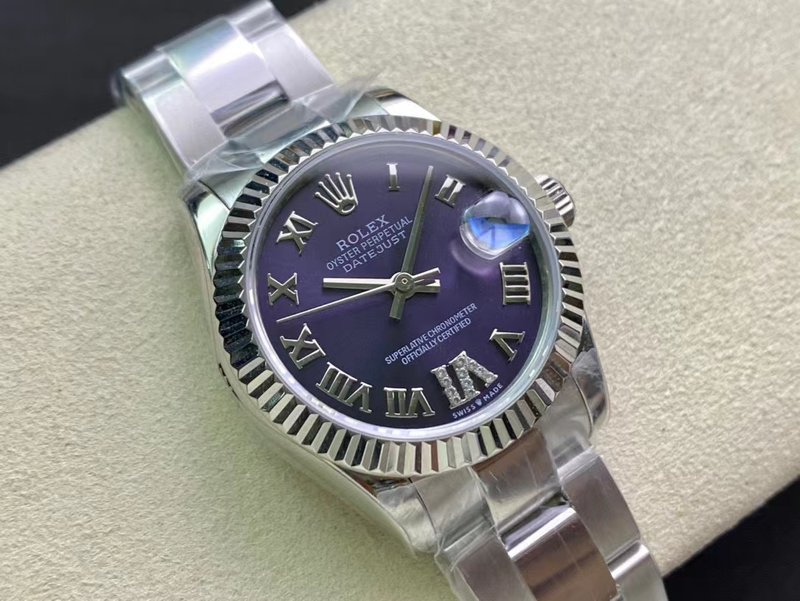 롤렉스 오이스터 퍼페추얼 31mm 여성 오토매틱 시계 001-185238
