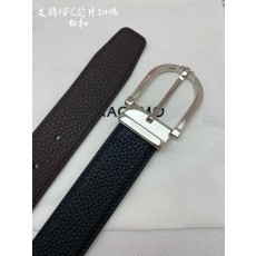고급 커스텀 남성 양면 소가죽 벨트 001-185288