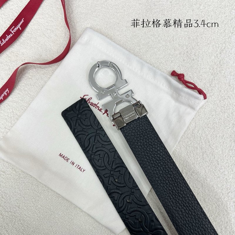 페라가모 이탈리아 양면 소가죽 벨트 001-185297