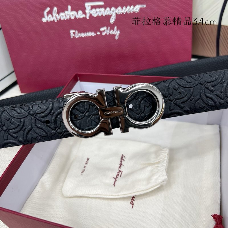 페라가모 이탈리아 양면 소가죽 벨트 001-185297