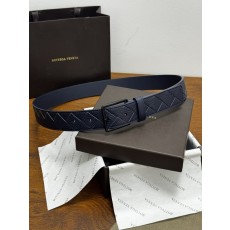 BV 3.5cm 리치 그레인 웨빙 가죽 벨트 001-185308