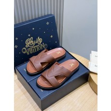 LV 오아시스 스웨이드 모노그램 슬라이드 001-185335