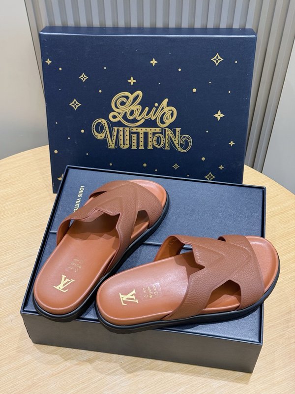 LV 오아시스 스웨이드 모노그램 슬라이드 001-185335