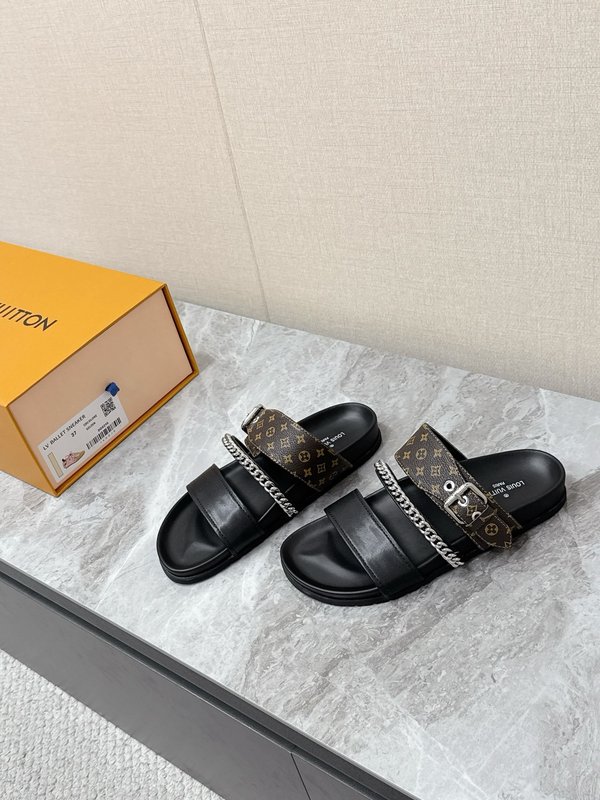 루이비통 커플용 체인 샌들 001-185346