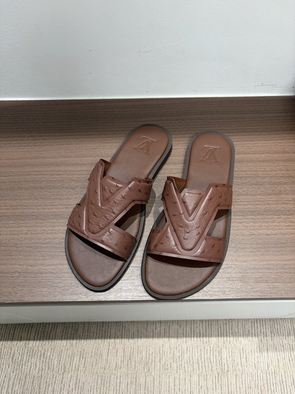 LV 남성 오스트리치 엠보슬리퍼 001-185377