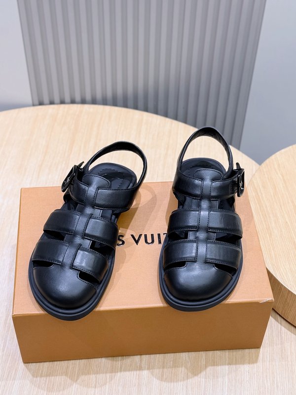 LV 남성 소皮革 샌들 프리미엄 001-185380