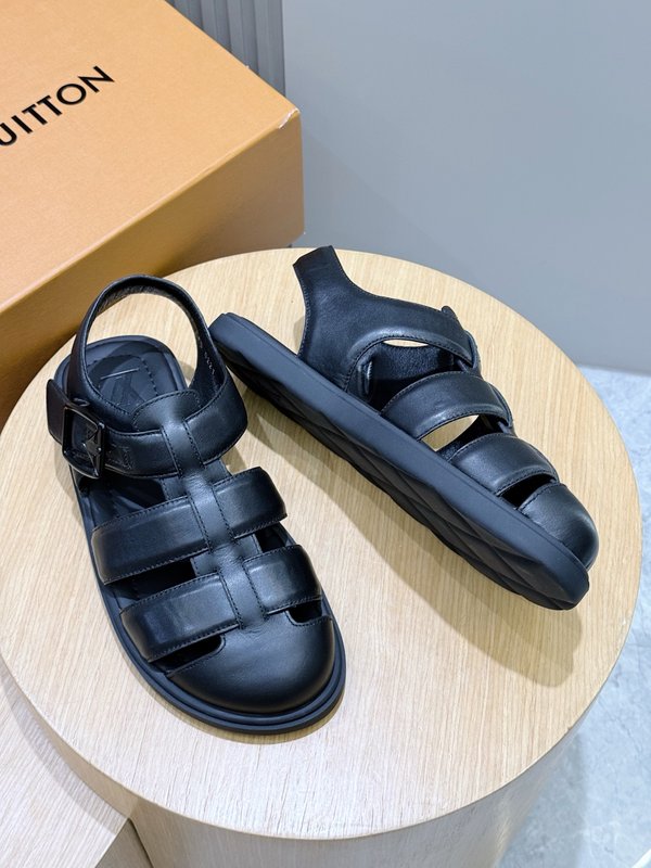 LV 남성 소皮革 샌들 프리미엄 001-185380