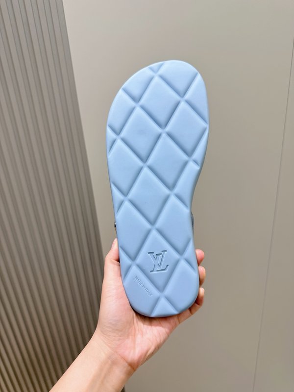 LV 스타일 남성용 가죽 샌들 001-185397