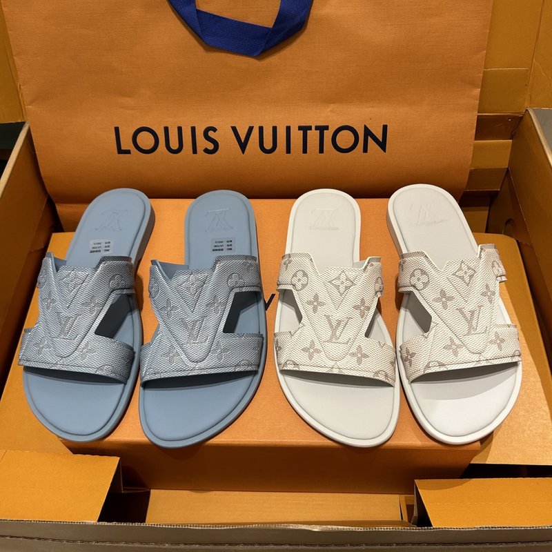 LV 루이비통 남성 캐주얼 슬리퍼 001-185398