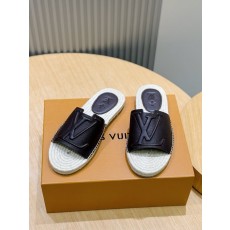 루이비통 2026 년 블랙 에스파드리슬 샌들 001-185415