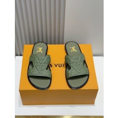 LV 오아시스 데님 가죽 샌들 남성용 001-185451
