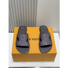 LV 오아시스 데님 가죽 샌들 001-185455