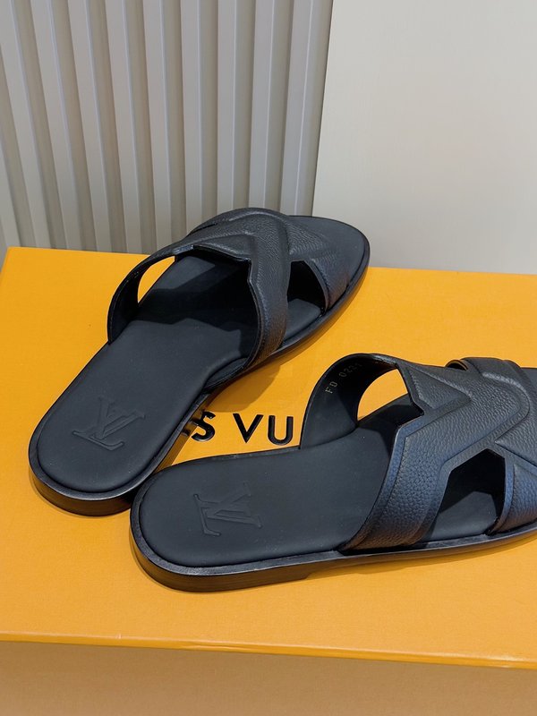 LV 오아시스 데님 가죽 샌들 001-185459