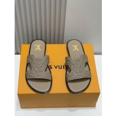 LV 오아시스 데님 가죽 샌들 001-185467