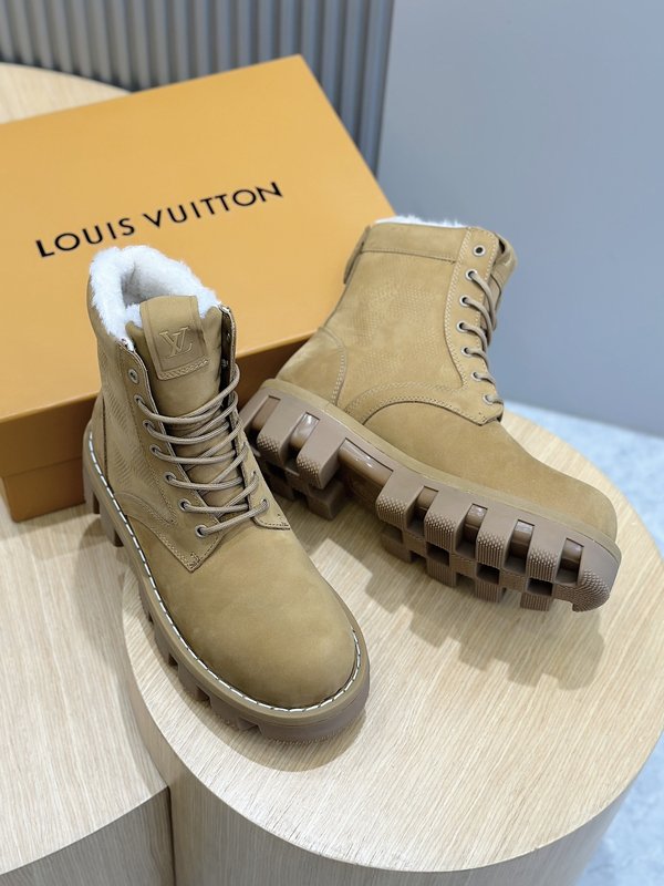LV 체커男士 스웨이드 부츠 001-185519