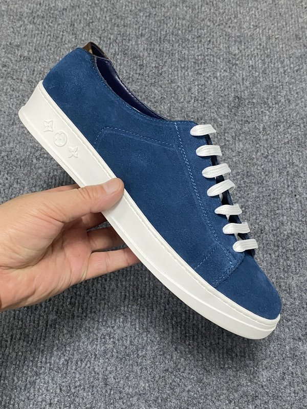 LV 남성용 블루 캐주얼 스니커즈 001-185568