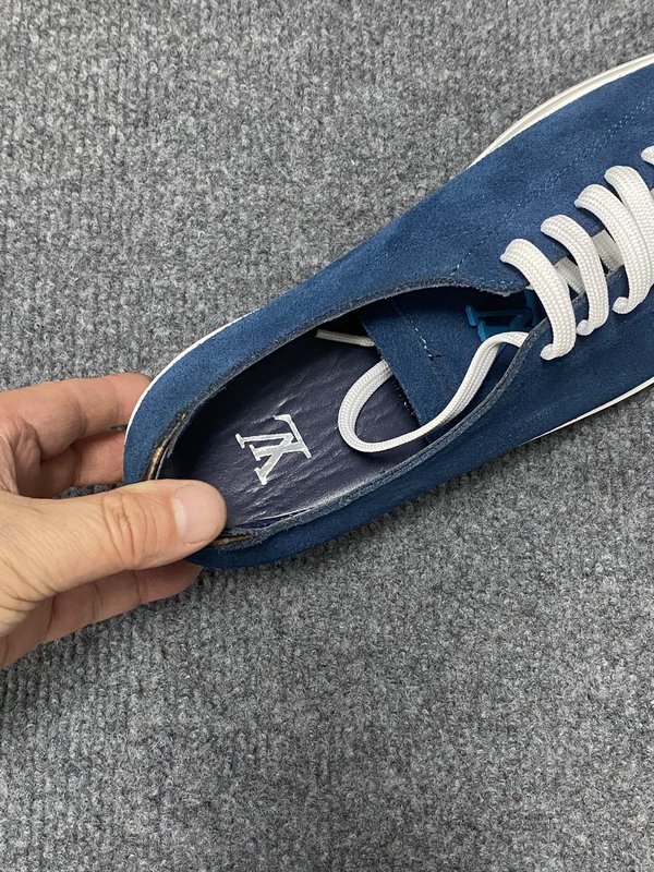 LV 남성용 블루 캐주얼 스니커즈 001-185568