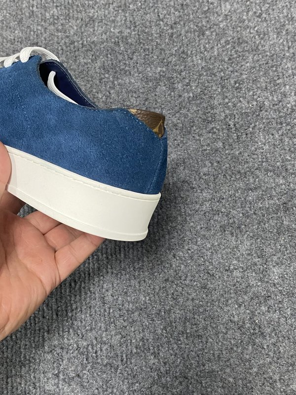 LV 남성용 블루 캐주얼 스니커즈 001-185568