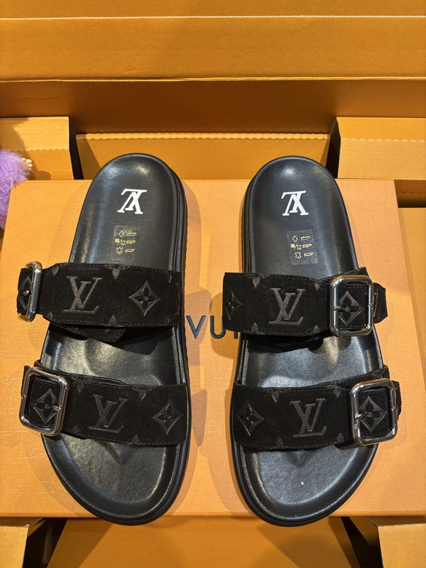 LV 오아시스 스웨이드 가죽 샌들 001-185594