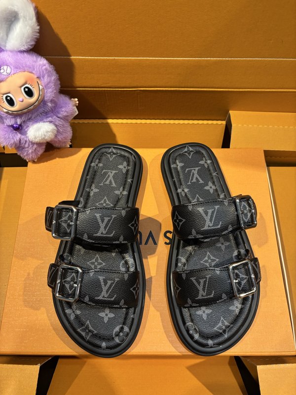 LV 오아시스 남성 샌들 스테레오 더블 버클 001-185636