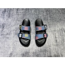 LV 남성용 블랙 캐주얼 슬리퍼 001-185809