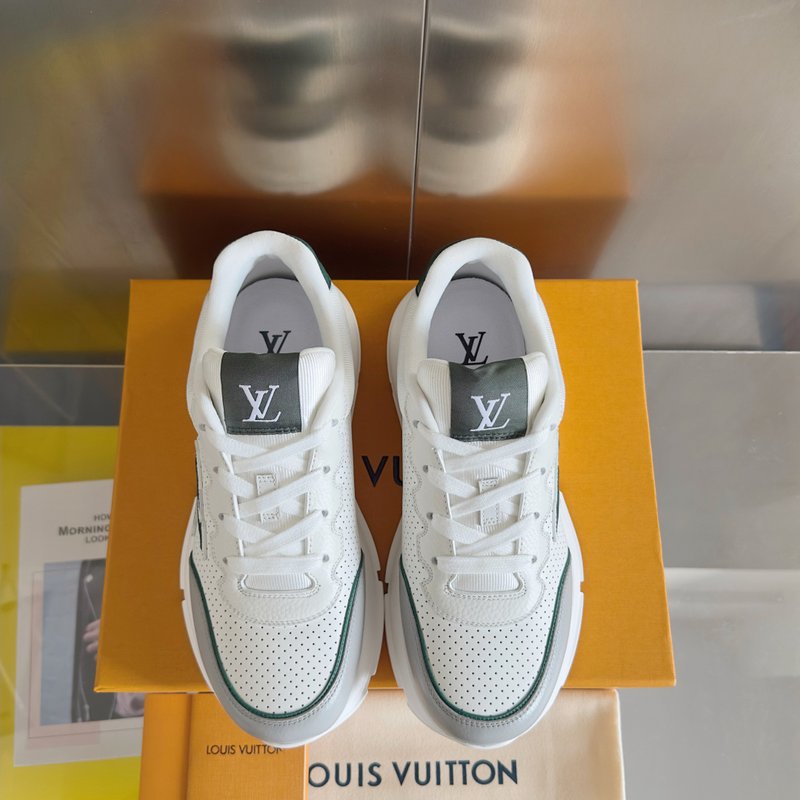 LV 루이비통 P600 남성용 두꺼운 바닥 운동화 001-185835