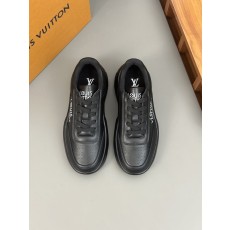 루이비통 남성 실크 송아지 가죽 캐주얼 슈즈 001-185890