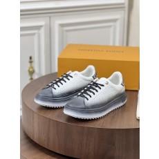 LV 남성 실버 스포츠 캐주얼 슈즈 001-185905