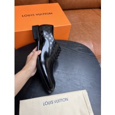 LV P700 남성 블랙 송아지 가죽 로퍼 001-185942