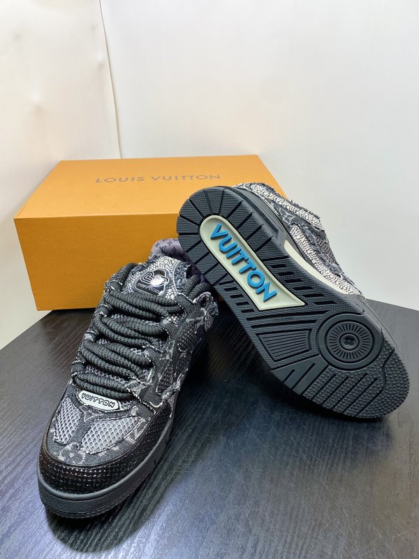 LV 남성 수입 데님 소재 스포츠 캐주얼 슈즈 001-185963