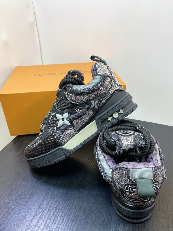LV 남성 수입 데님 소재 스포츠 캐주얼 슈즈 001-185963