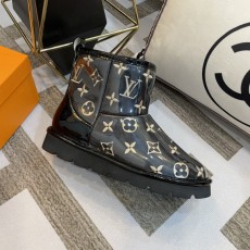 LV 스타일 PVC 자수 울 부츠 001-185965