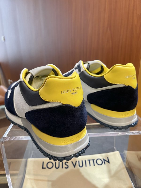 LV 남성 런어웨이 스웨이드 스니커즈 001-185977