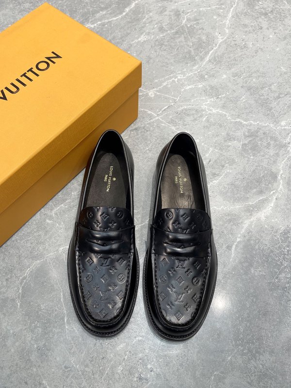 LV 공식 사이트 동일 남성 캐주얼 가죽 신발 001-185983