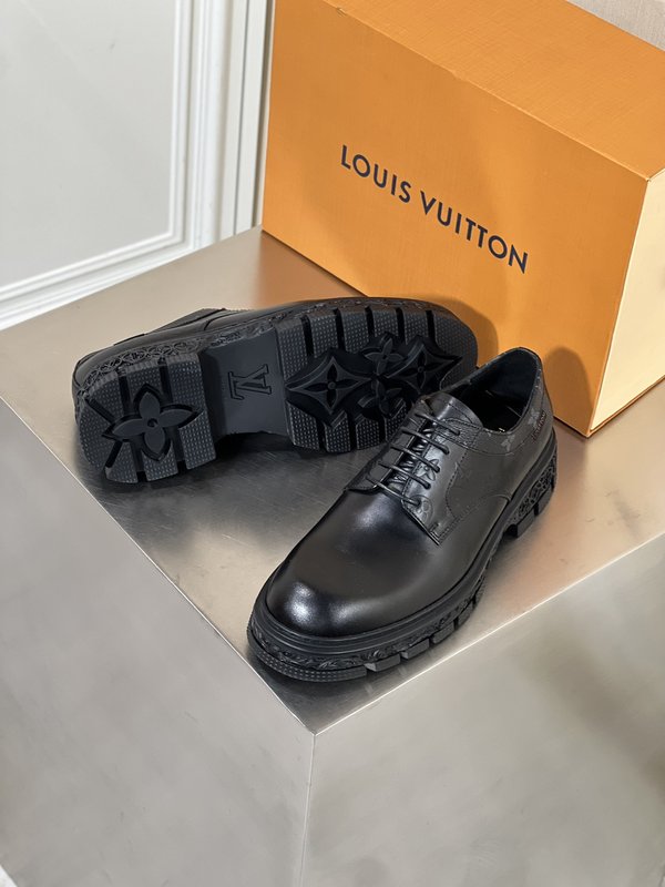 LV 볼테어 남성 비즈니스 캐주얼 레이스 슈즈 001-186036