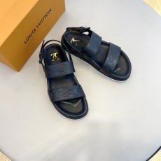 LV 하이엔드 남성 가죽 슬리퍼 001-186037