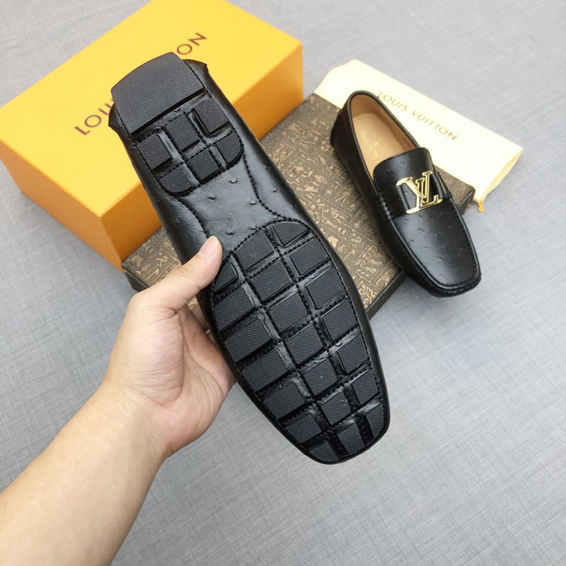 LV 남성 오스트리치 로퍼 슈즈 001-186075